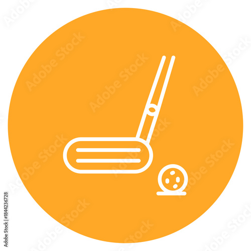 Putter icon vector image. Can be used for Golf.