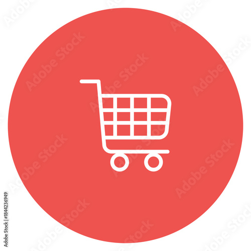 Hand Trolley icon vector image. Can be used for Supply Chain.