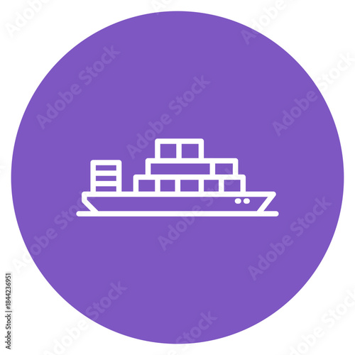 Port icon vector image. Can be used for Supply Chain.