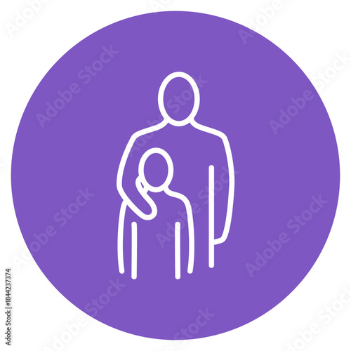 Father icon vector image. Can be used for Child Adoption.
