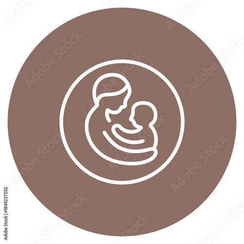 Parental Leave icon vector image. Can be used for Child Adoption.
