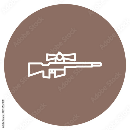 Sniper icon vector image. Can be used for Shooting.