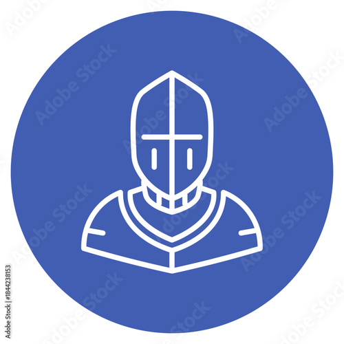 Knight icon vector image. Can be used for Fairytale.
