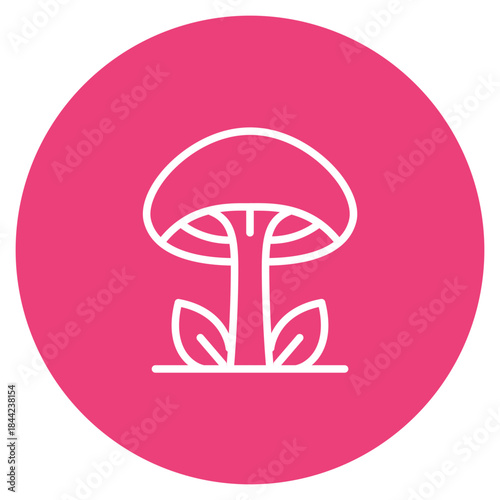 Mushroom icon vector image. Can be used for Fairytale.