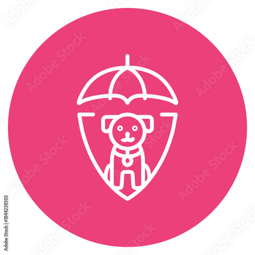 Pet Insurance icon vector image. Can be used for Veterinary.