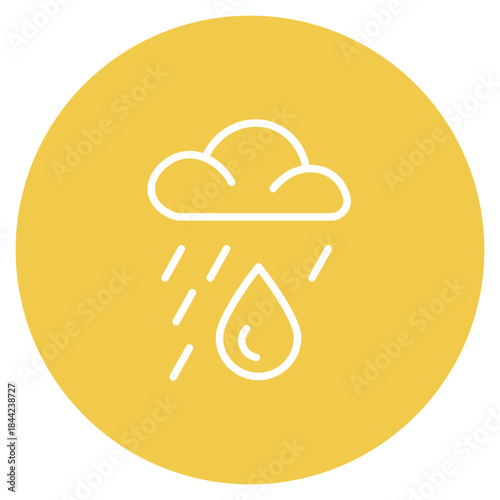 Rainfall icon vector image. Can be used for Rainforest.