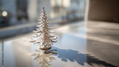 クリスマスツリーのある風景