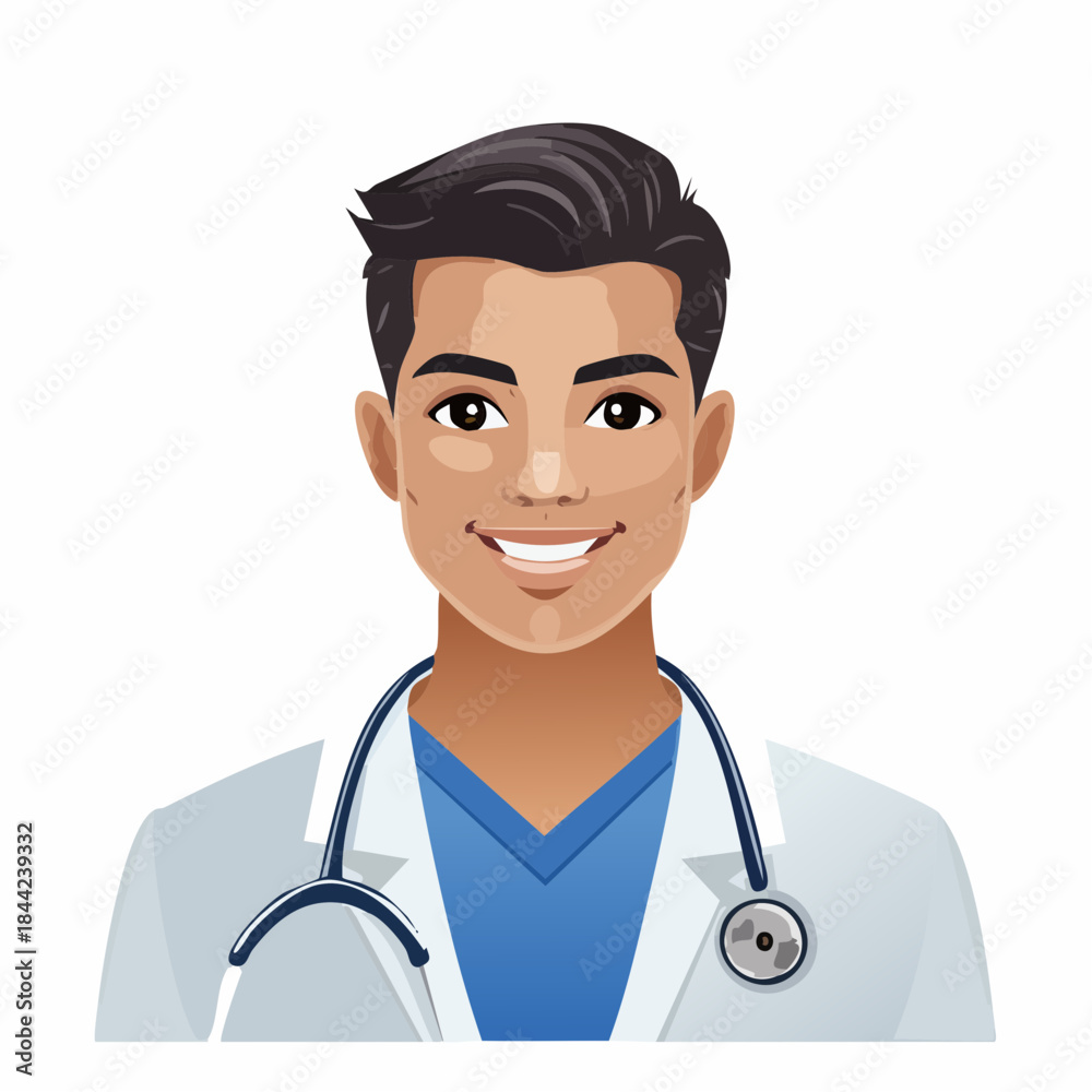 Fototapeta premium medical doctor with stethoscope