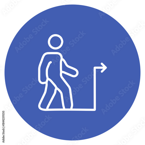 Evacuation Route icon vector image. Can be used for Crisis Mangement.