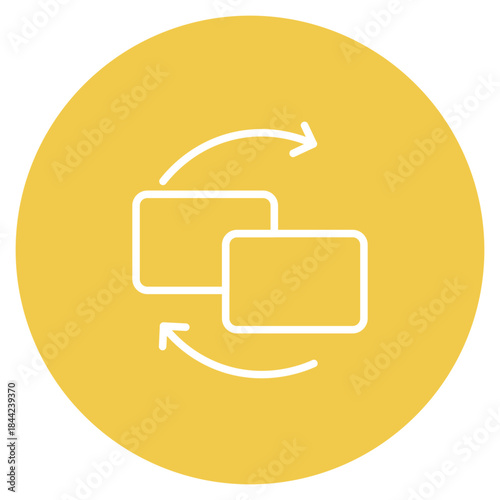 Redundancy icon vector image. Can be used for Crisis Mangement.