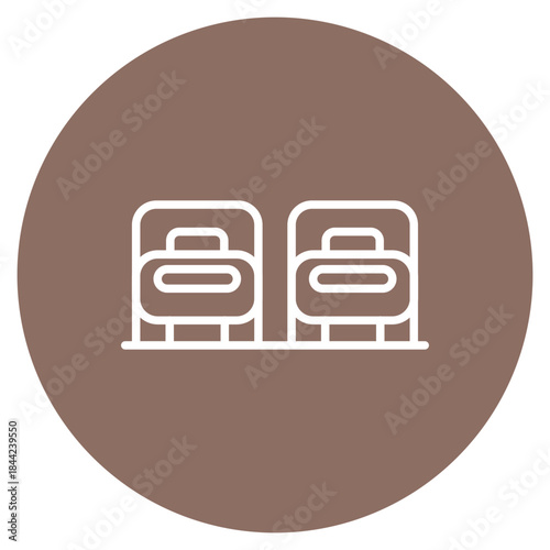 Hospital Ward icon vector image. Can be used for Nursing.