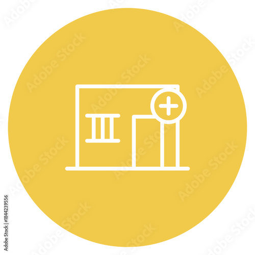 Isolation Ward icon vector image. Can be used for Nursing.