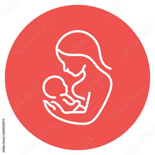 Maternity Nurse icon vector image. Can be used for Nursing.