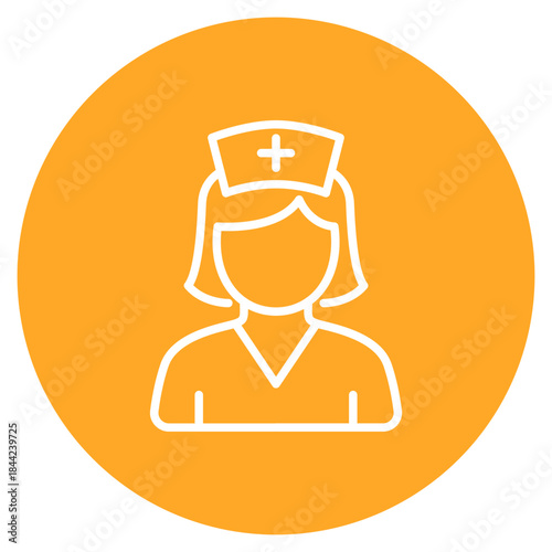 Rehabilitation Nurse icon vector image. Can be used for Nursing.
