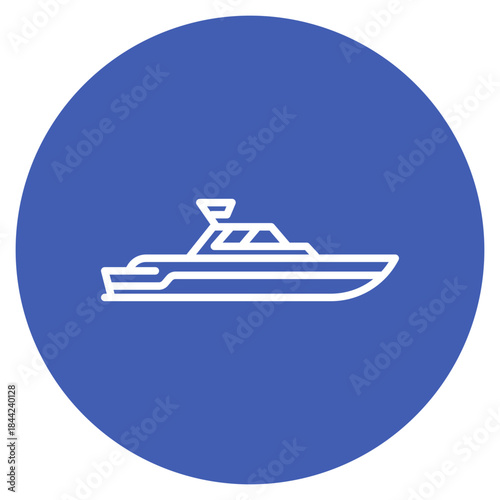 Patrol Boat icon vector image. Can be used for Public Services.
