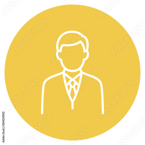 Public Information Officer icon vector image. Can be used for Public Services.