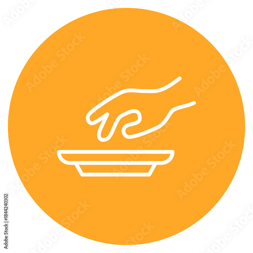 Compulsive Eating icon vector image. Can be used for Addiction.