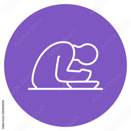 Disordered Eating icon vector image. Can be used for Addiction.
