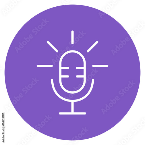 Voice Recognition icon vector image. Can be used for Cyberpunk.
