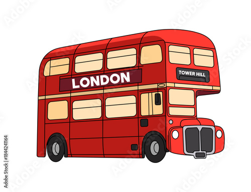 london bus vector illustration