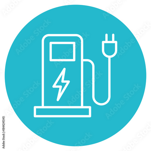 Charging Station icon vector image. Can be used for Coworking Space.