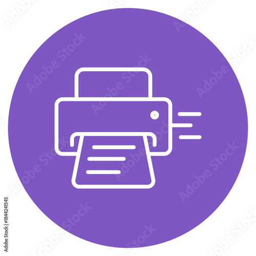 High-Speed Printer icon vector image. Can be used for Coworking Space.