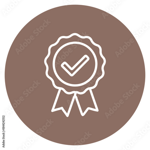 Certification Seal icon vector image. Can be used for Compliance And Regulation.