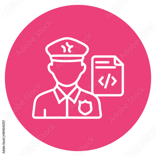 Code Enforcement icon vector image. Can be used for Compliance And Regulation.