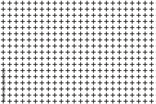 Geometric Plus Sign Seamless Pattern Background with Repeating Grid Texture.