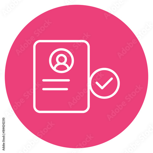 KYC Process icon vector image. Can be used for Compliance And Regulation.