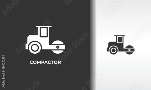 Compactor Vector, Icon Or Logo Sign Isolated Symbol Illustration