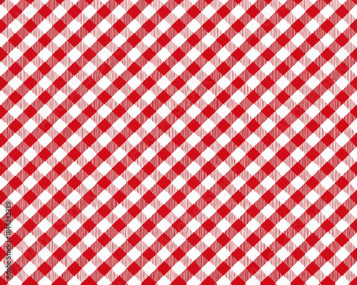 Classic red and white checkered pattern filling the entire image frame