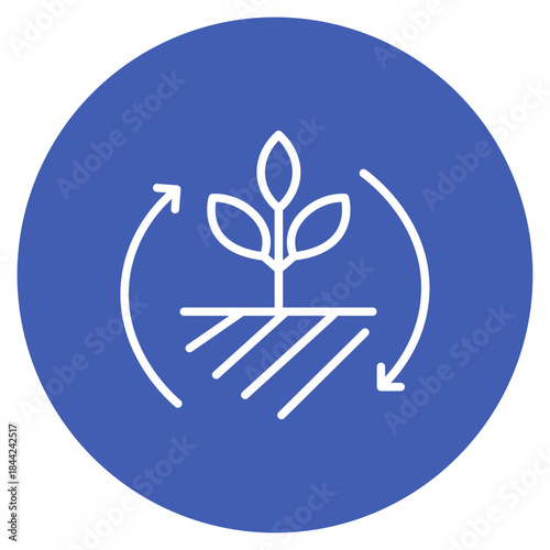 Crop Rotation icon vector image. Can be used for Agriculture.