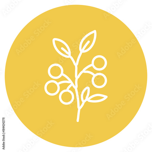 Berry Bush icon vector image. Can be used for Agriculture.