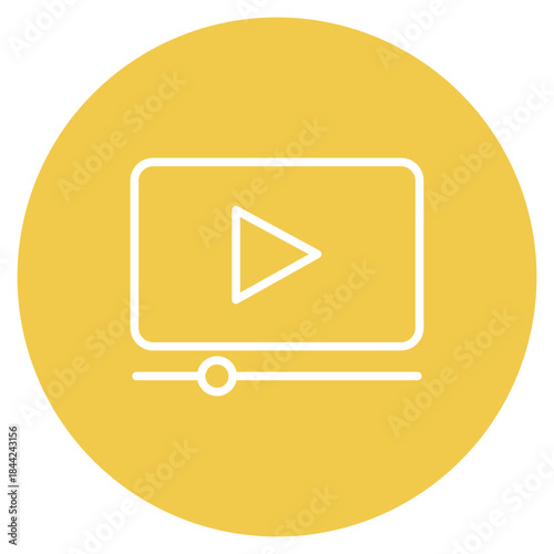 Video Overlay icon vector image. Can be used for Video Blog.