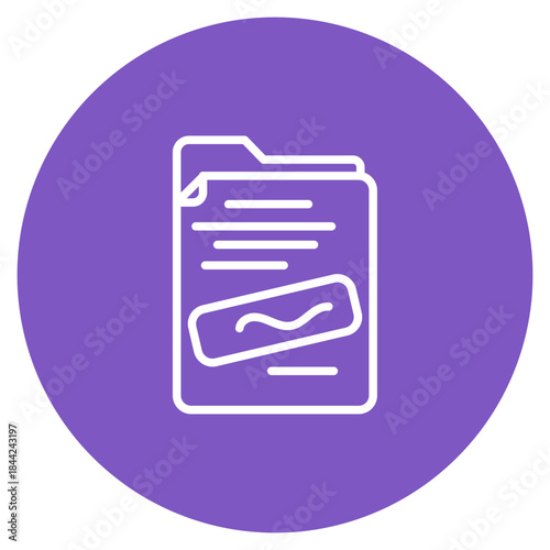 Confidential File icon vector image. Can be used for Documents And Files.
