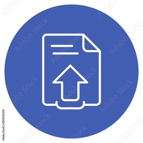 File Upload icon vector image. Can be used for Documents And Files.