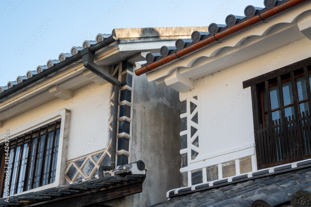 custom made wallpaper toronto digital日本の岡山県倉敷市の白壁の美しいレトロな町並み