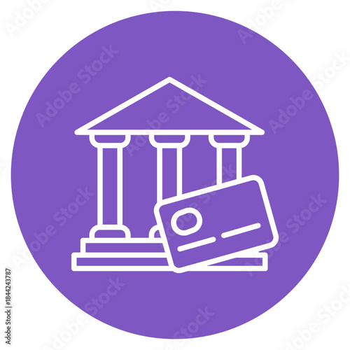 Credit Bureau icon vector image. Can be used for Credit And Loan.