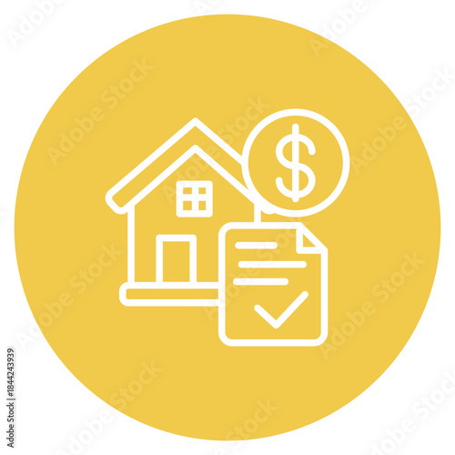 Mortgage Loan icon vector image. Can be used for Credit And Loan.