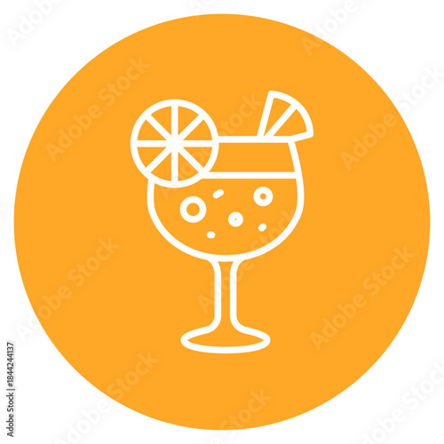 Gin Tonic icon vector image. Can be used for Bar.