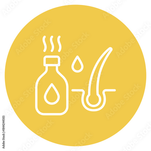Hot Oil Treatment icon vector image. Can be used for Cosmetology.