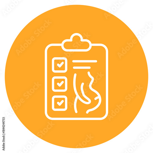 Birth Plan icon vector image. Can be used for Maternity.