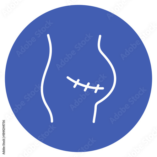 C-Section icon vector image. Can be used for Maternity.