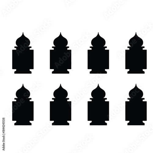 Islamic Design Elements Megapack: Mosque Silhouettes, Halal Certification Labels, and Ramadan Religious Icons