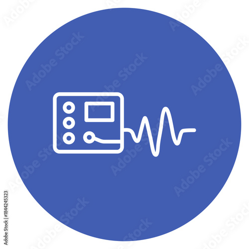 Polygraph Test icon vector image. Can be used for Crime Investigation.