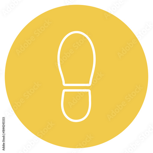 Shoeprint icon vector image. Can be used for Crime Investigation.