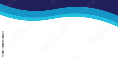 Curved Header and Footer Element. Vector EPS 10