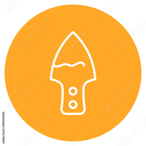 Iron Artifact icon vector image. Can be used for Archeology.