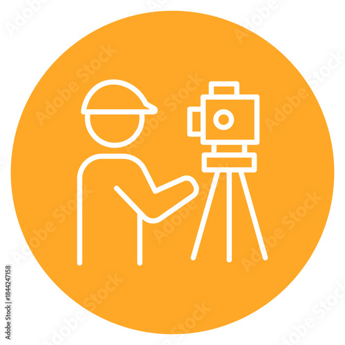 Site Survey icon vector image. Can be used for Archeology.